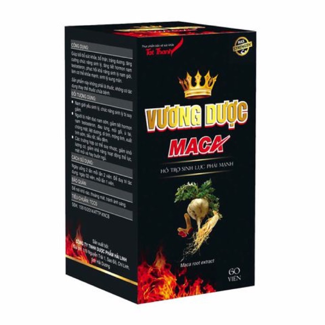 hộp 60 viên vương dược maca tăng cường sinh lý nam