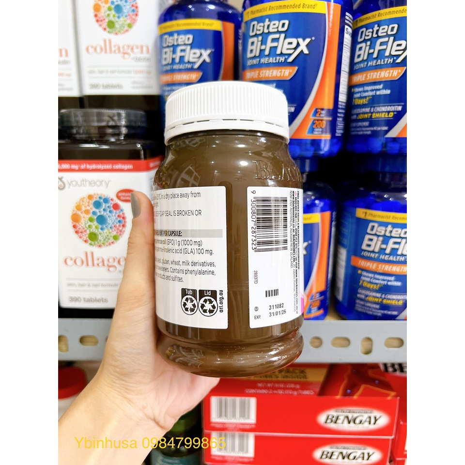 Tinh Dầu Hoa anh thảo 190 viên Blackmores Úc hỗ trợ cân bằng nội tiết tố nữ