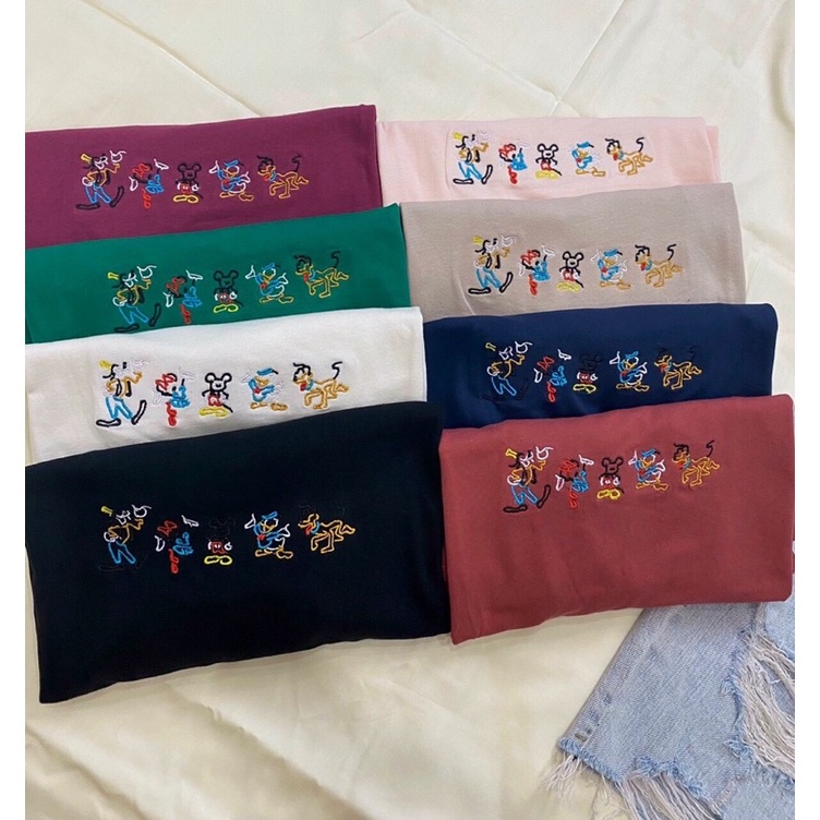 ÁO CROP LỬNG THÊU MICKEY
