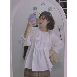 Áo sơ mi dễ thương - hình thật tự chụp