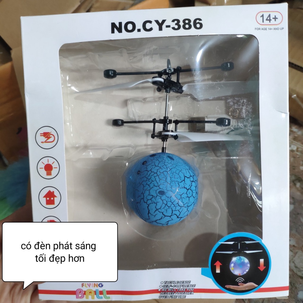 Quả cầu bay phát sáng ma thuật – cảm ứng bằng tay