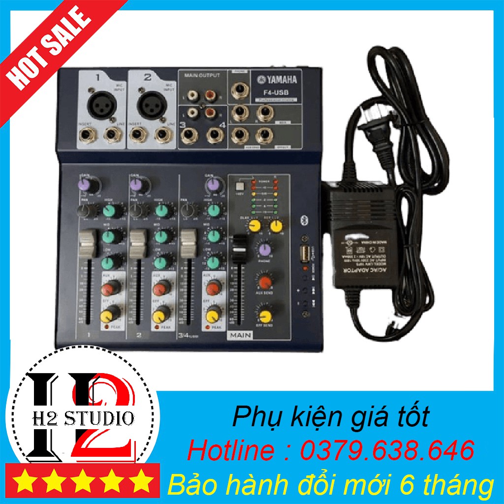 BigSale bàn trộn âm thanh mixer F4-USB Miễn Phí Vận Chuyển