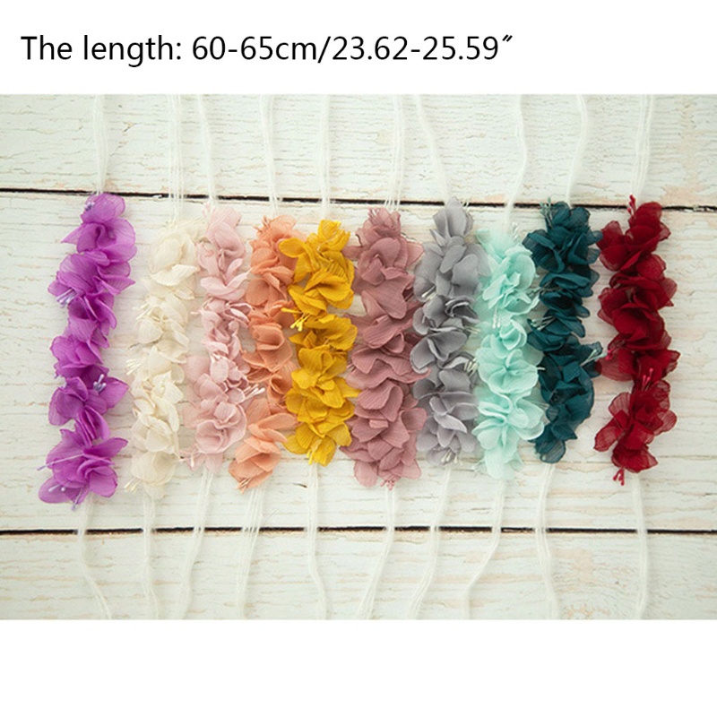 Băng Đô Hoa Xinh Xắn Dùng Làm Phụ Kiện Chụp Ảnh Cho Bé Gái Sơ Sinh