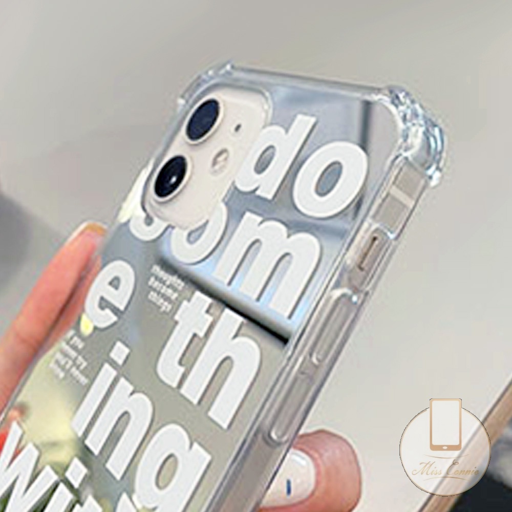 Ốp Điện Thoại Tráng Gương In Chữ Tiếng Anh Cho iPhone 7Plus 8Plus XR 11 Pro MAX 12 13 Pro MAX 7 8 Plus X XS MAX SE 2020