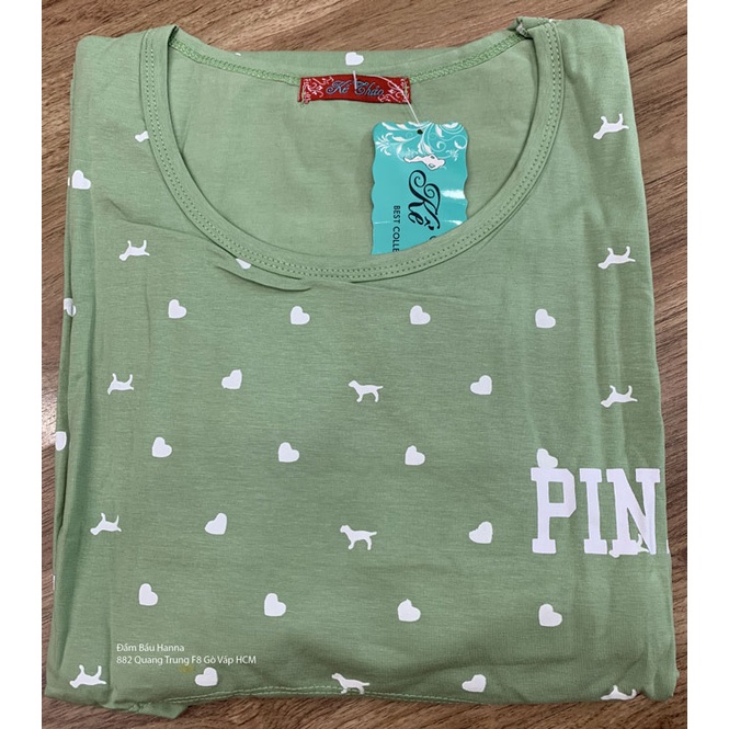 [SIZE 40-70KG] Đồ mặc nhà cho mẹ bầu và sau sinh cho bé ty tiện lợi thun cotton lạnh cao cấp thoáng mát không xù