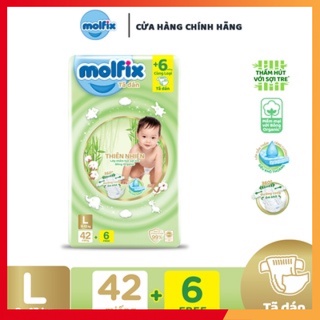 Tã dán Molfix Thiên nhiên Jumbo L - Gói 42+6 miếng.shopmizu68