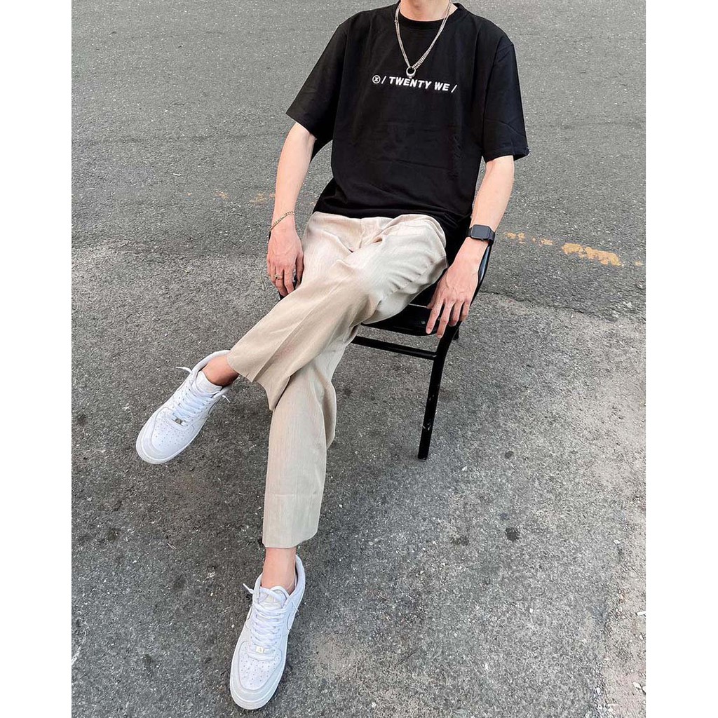 Áo thun Unisex 20WE  Basic Tee phông trơn nam nữ tay lỡ freesize form rộng | BigBuy360 - bigbuy360.vn