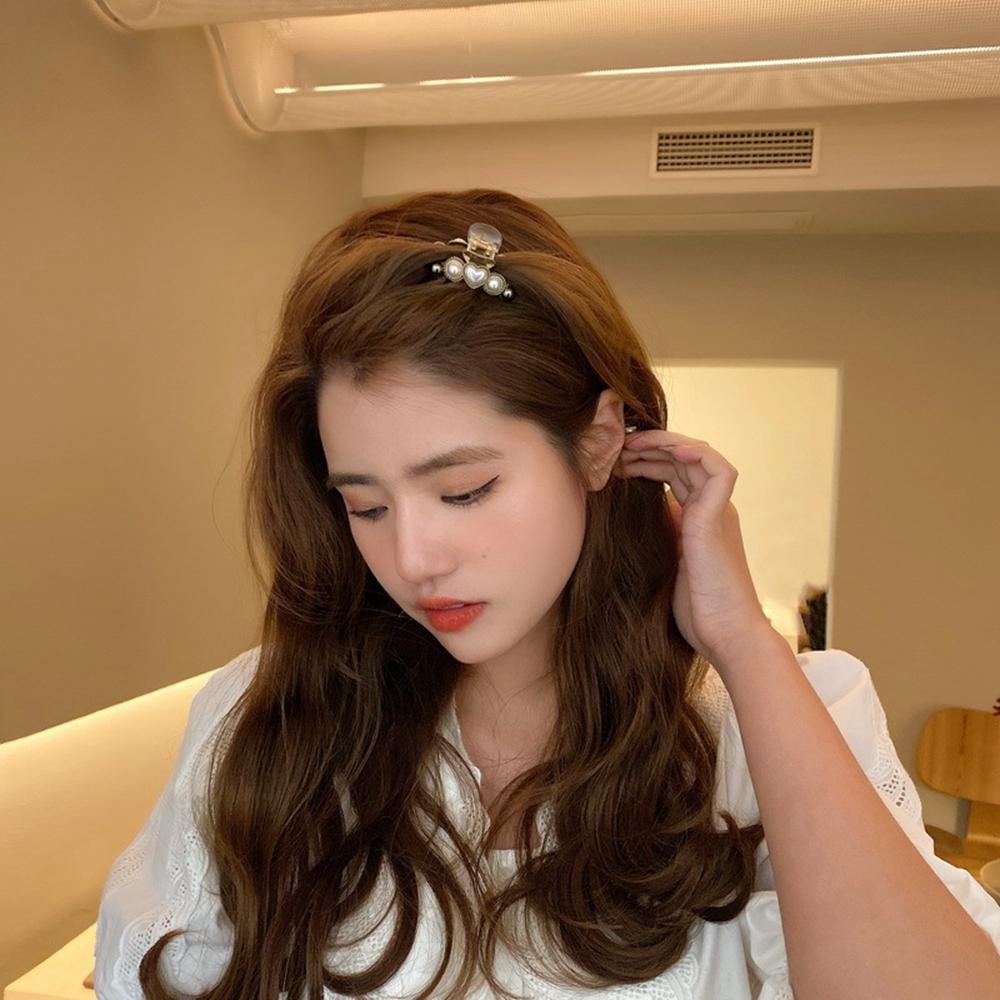 Kẹp Tóc Hình Vuông Bằng Hợp Kim Phong Cách Hàn Quốc Ngọt Ngào Cho Nữ