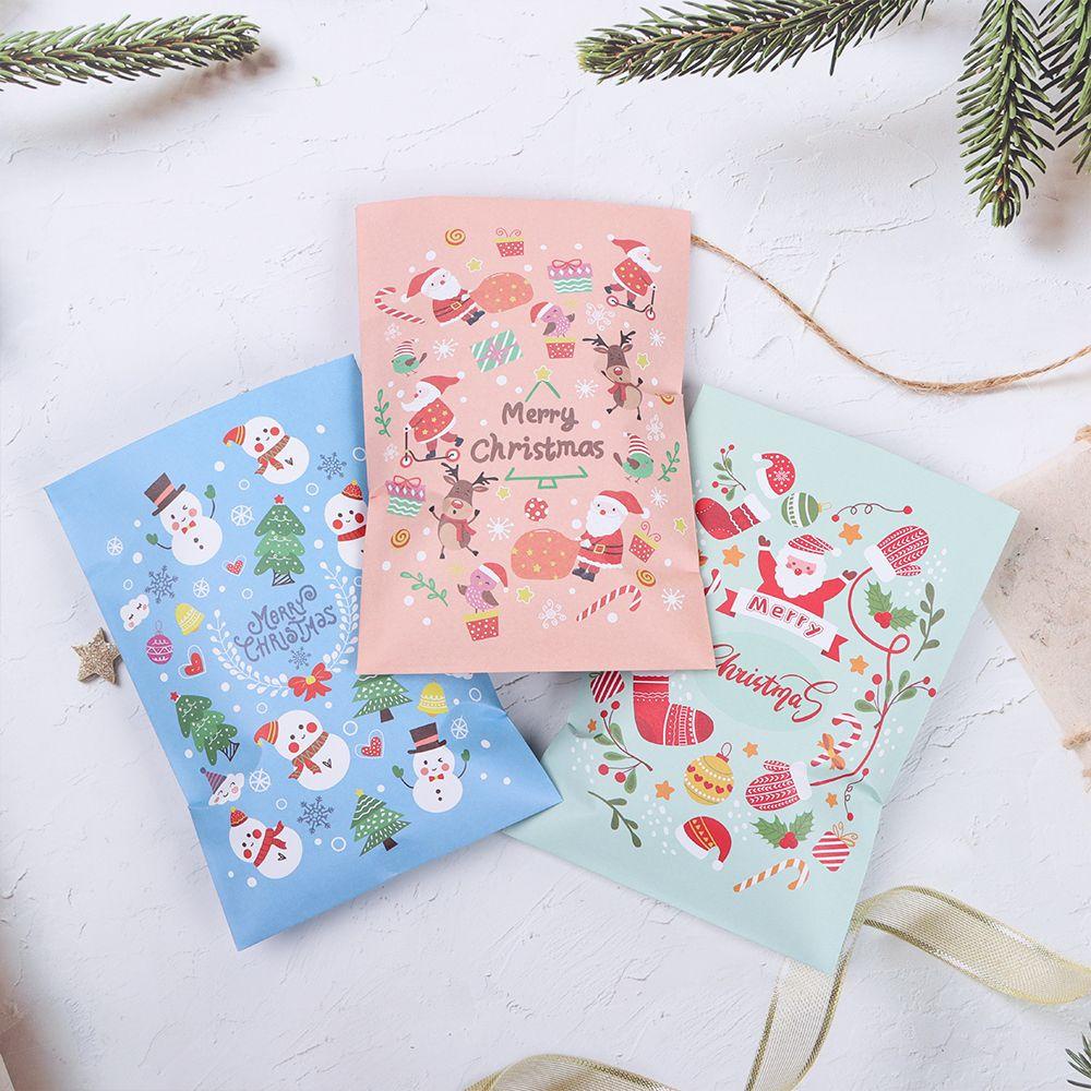 Bộ 24 Túi Giấy Đựng Quà Giáng Sinh Xinh Xắn