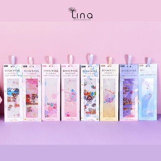 Set 3 bookmarks trong suốt - Thẻ đánh dấu sách nhựa dẻo trong suốt hoạ tiết dễ thương