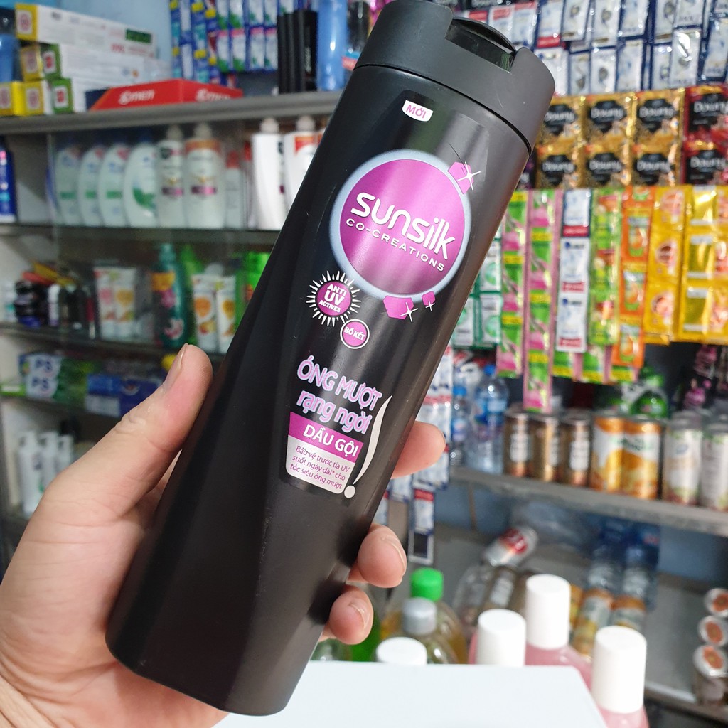 DẦU GỘI ĐẦU SUNSILK BỒ KẾT ÓNG MƯỢT DẠNG NGỜI CHAI 320G