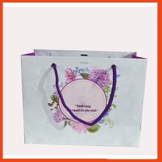 Túi giấy đựng mỹ phẩm cơ lớn 25x20x6c.