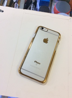 Ốp trong viền vàng iphone 6/6s