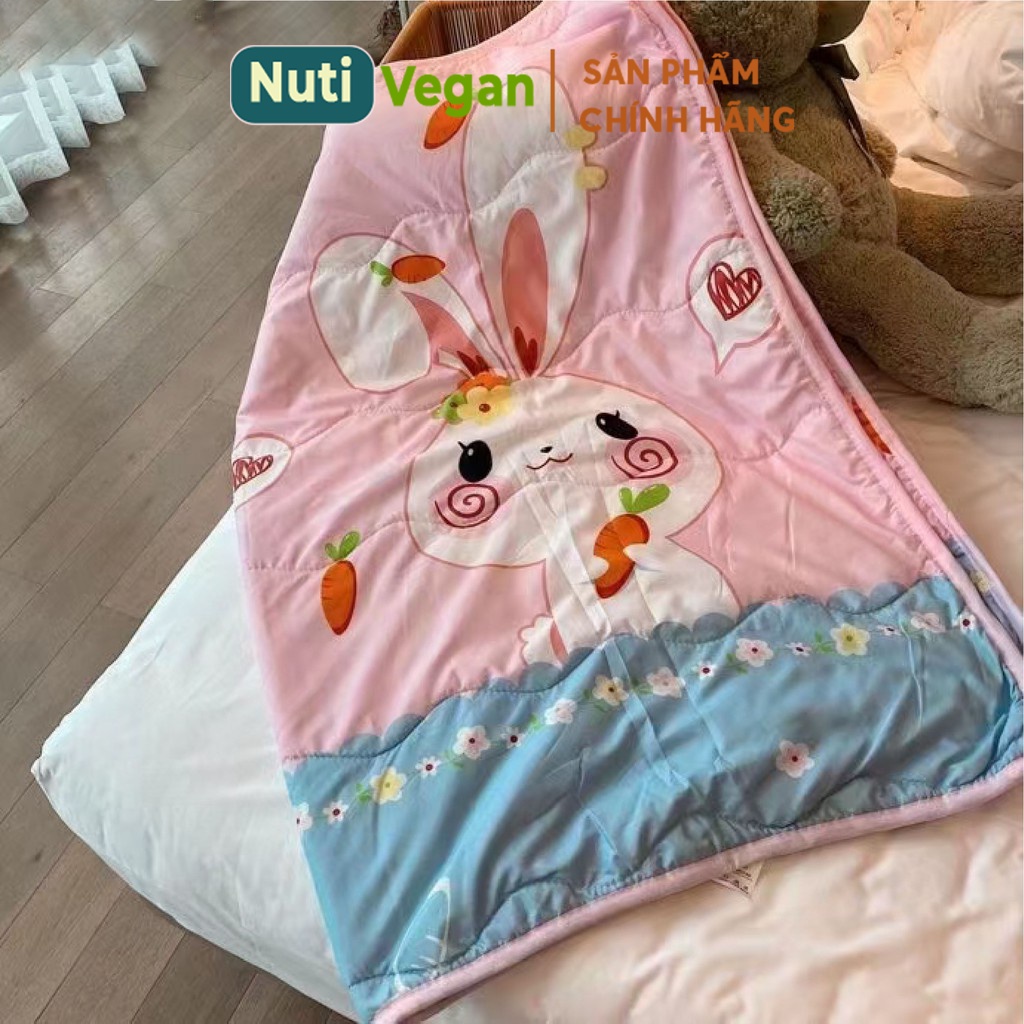 Chăn Đũi Họa Tiết Cho Bé Siêu Dễ Thương, An Toàn Cho Bé - Nutivegan