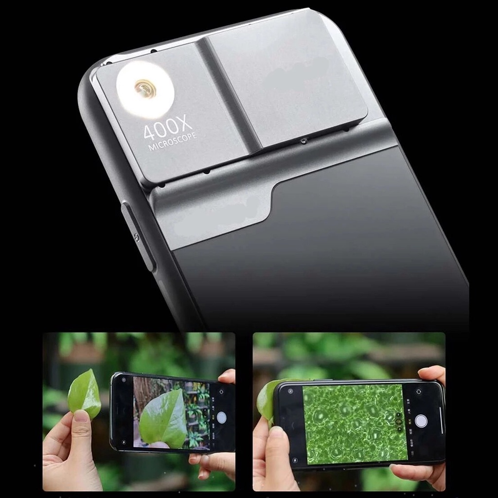 Kính Hiển Vi 400X Có Thể Điều Chỉnh Phóng To Cho iPhone 11 12 13 14 Pro Max plus