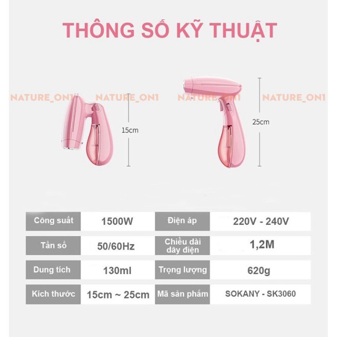 Bàn Ủi Hơi Nước An Toàn Tiện Lợi 3060 - Là Thẳng Quần Áo Nhanh Chóng - Phù Hợp Với Mọi Loại Vải