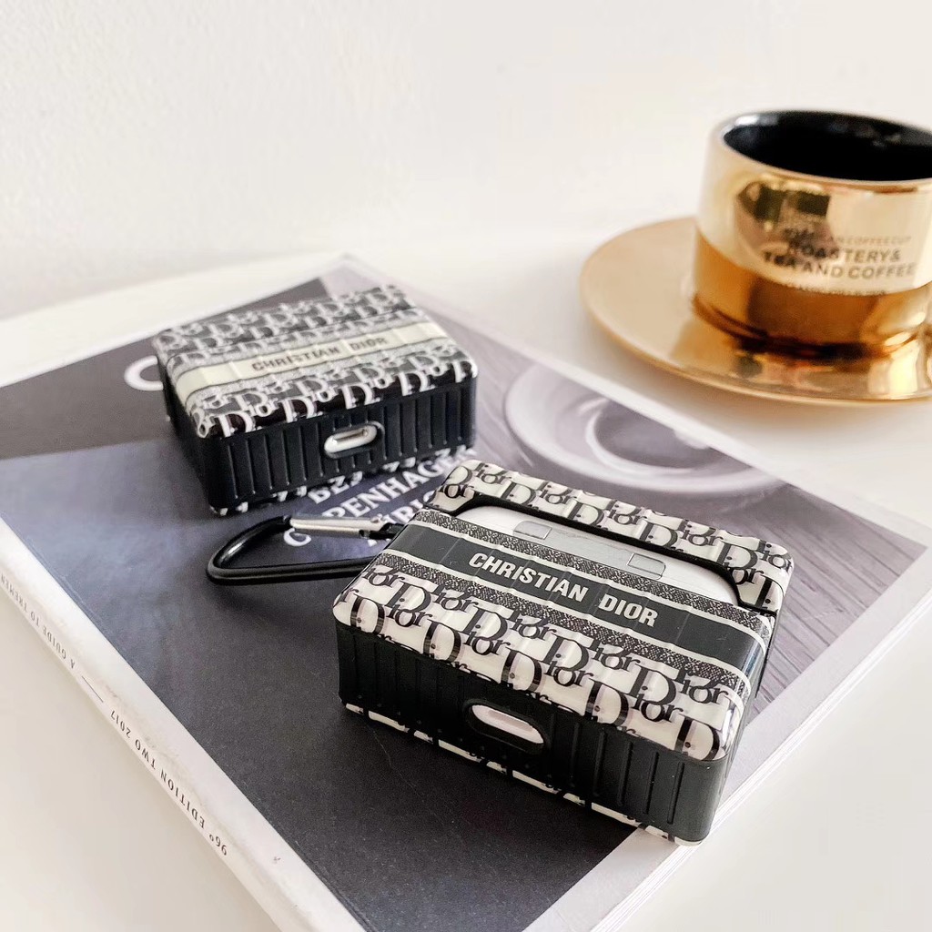 Thương hiệu lớn âu mỹ dior apple airpods pro hộp đựng tai nghe bluetooth airpods1/2 dior street wear pro shock-resist protection case