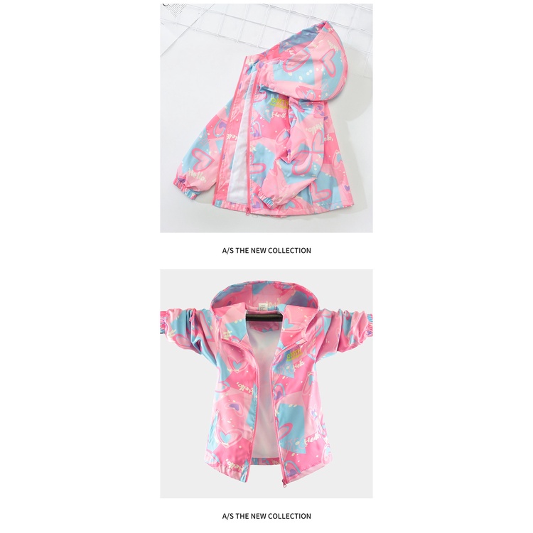 Áo khoác IQ ANGEL thiết kế mới thời trang mùa xuân thu theo phong cách phương Tây dành cho bé gái