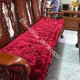 Đệm ghế 🍓 đệm trải ghế gỗ 🍓 2 vuông + 1 dài