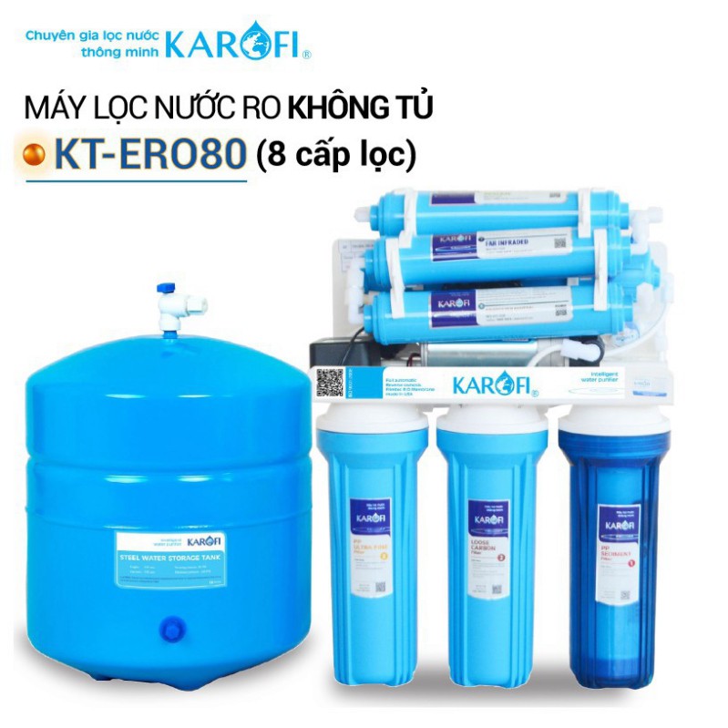 Máy lọc nước Karofi 8 cấp KT - ERO80 – Không vỏ tủ Máy lọc nước Karofi 8 cấp KT - ERO80 – Không vỏ tủ Máy lọc nước Karof