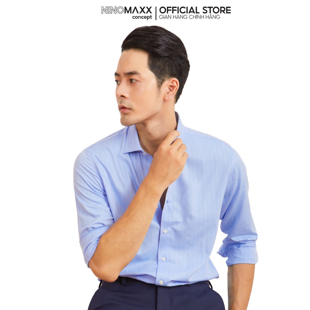 N&amp;M CLUB Áo Sơ Mi Nam Tay Dài chất liệu Bamboo cotton 2104010