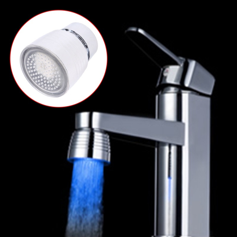 Đầu Lọc Vòi Nước Có Đèn LED 3 Màu Sắc Tùy Chọn