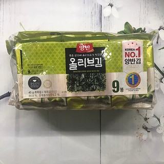 ( LỐC 9 GÓI ) LÁ KIM ĂN LIỀN VỊ DẦU OLIU DONGWON