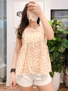Áo 2 dây chấm bi