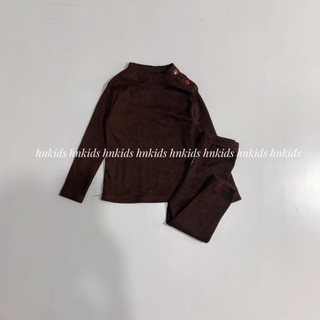 Bộ len gân cao cổ 3 phân cho bé