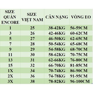 Quần Jean xuất xịn Encore