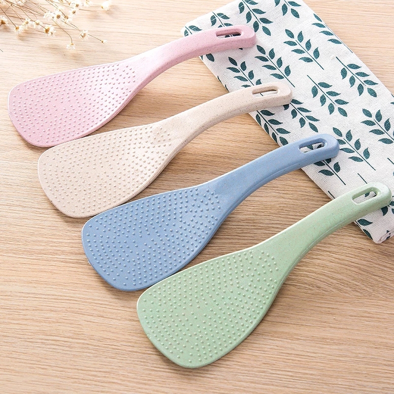 Wheat Straw Material Rice Spoon Kitchen Utensil Rice Paddle