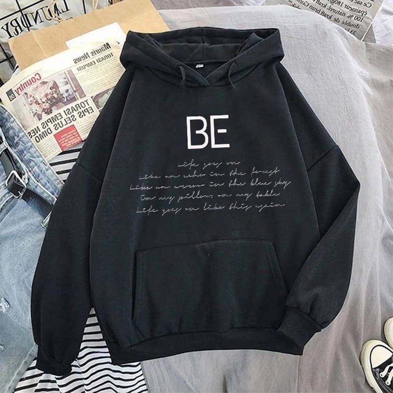 Áo Hoodie In Chữ Be Bts Cá Tính Cho Nam Và Nữ Mã 2021