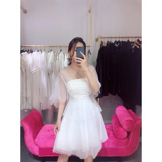 Đầm xoè tay cánh tiên