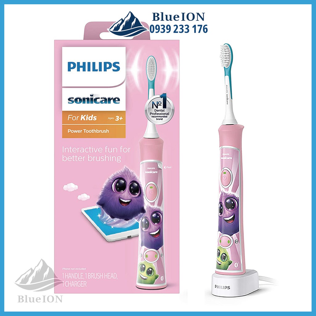 [Hàng Mỹ] Bàn chải điện trẻ em Philips Sonicare for Kids Rechargeable Electric Toothbrush