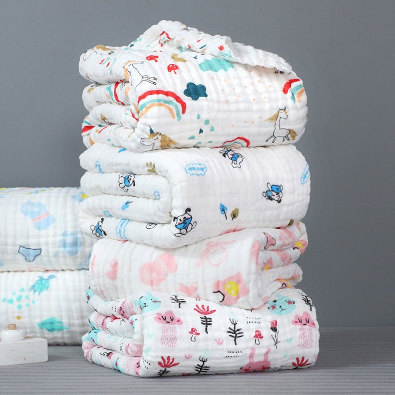 Chăn Cotton 6 Lớp 110x110cm Dành Cho Bé Sơ Sinh