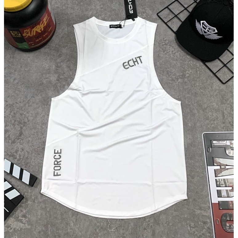 [sale sốc] áo tank top gym nam ECHT,áo ba lỗ thun nam.