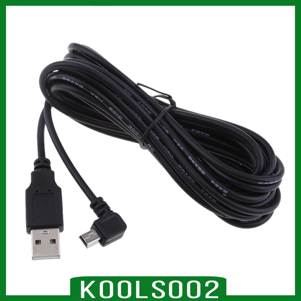 Dây Cáp Sạc USB Mini 5V 2A 90 Độ 3.5M Koolsoo2