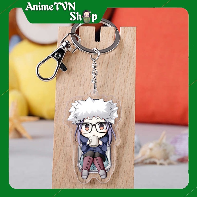 Móc khoá Mica anime manga Yuru Camp△ - Nhựa Cứng Acrylic In 2 mặt sắc nét