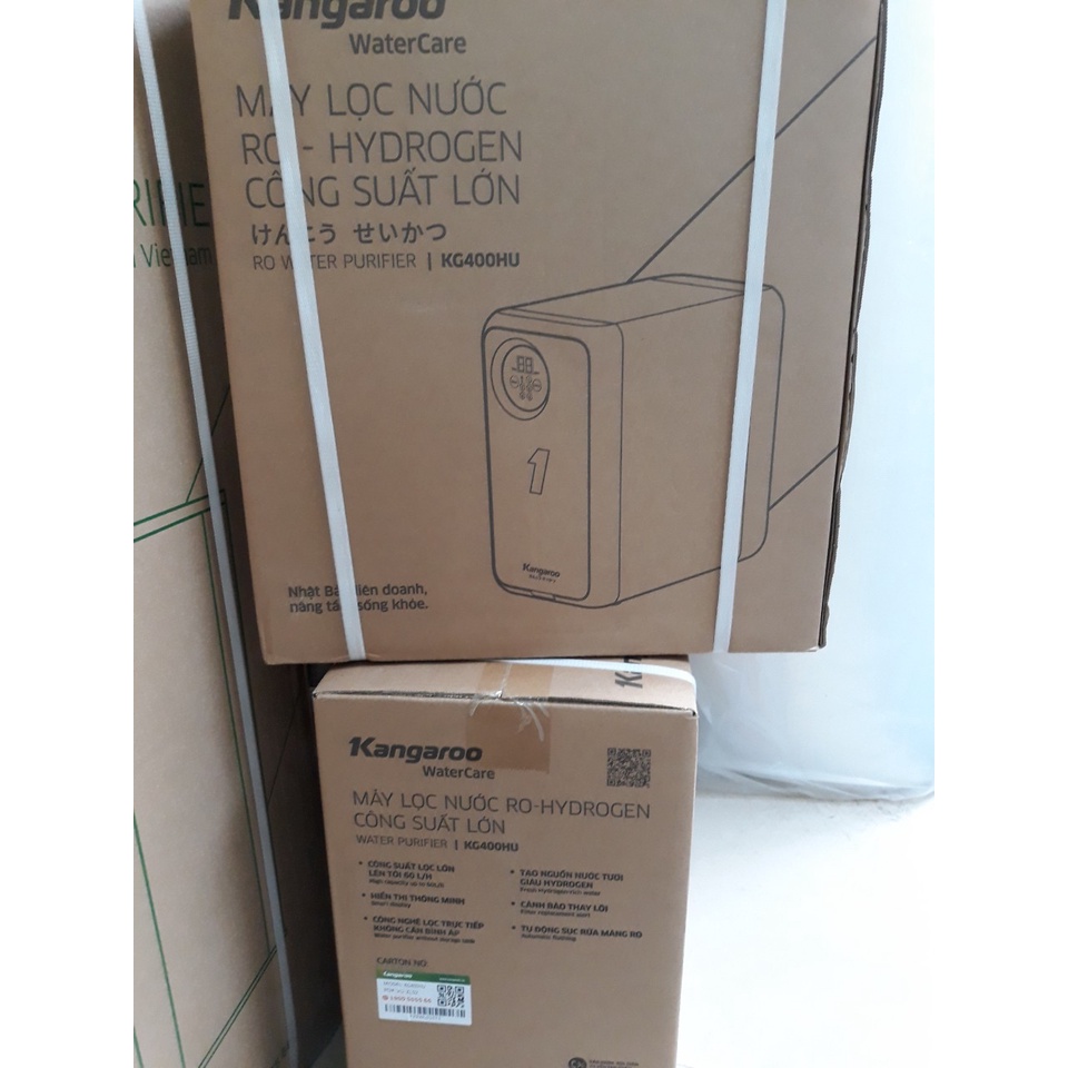 Máy lọc nước Kangaroo Hydrogen KG400HU công suất lọc lớn 60L/1 giờ bảo hành 24 tháng
