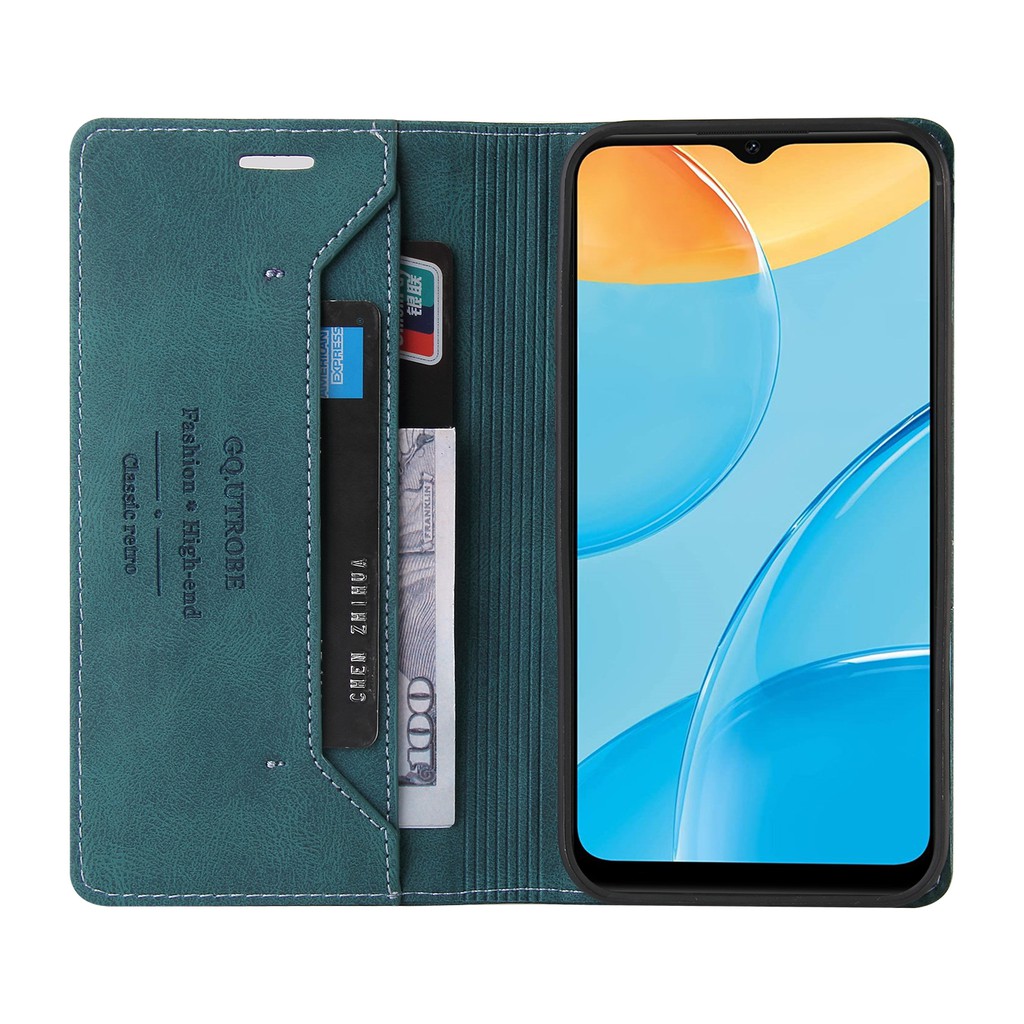 Case for Oppo A15 / A15S 008 Bao da điện thoại có ngăn đựng thẻ cao cấp cho