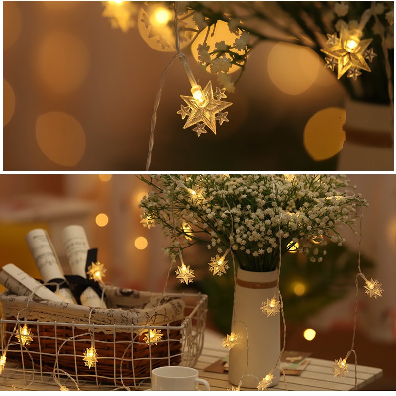 Đèn LED Trang Trí Nhiều Màu Sắc 3M - Nhiều Kiểu Dáng Trang Trí Noel, Tết Độc Đáo
