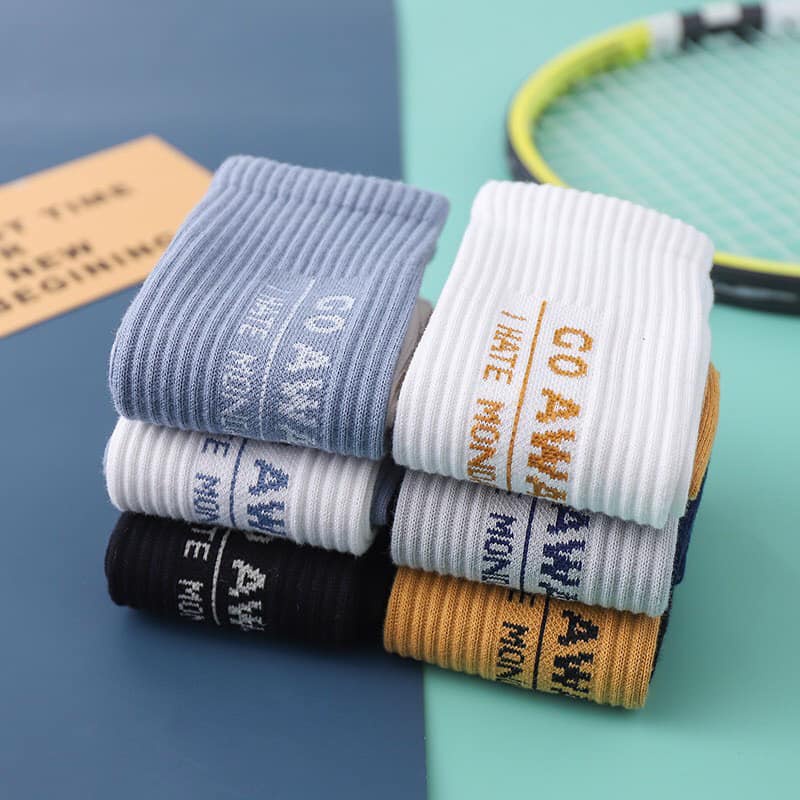 Combo 5 đôi tất cao cổ họa tiết thời trang