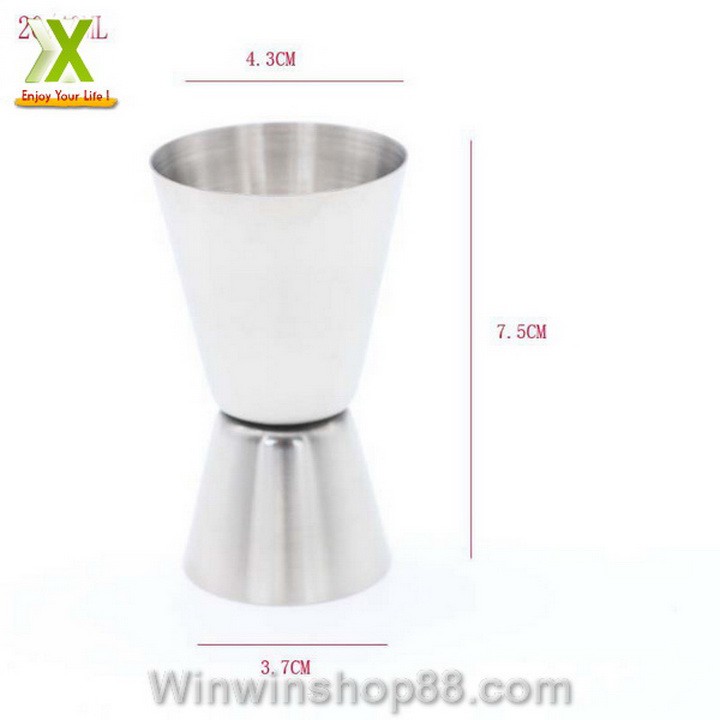 Ly Đong Inox 2 Đầu Dụng Cụ Pha Chế Quán Bar, Trà Sữa ,Sinh Tố