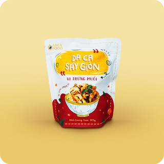 Da cá sấy giòn vị trứng muối gói 105 gram