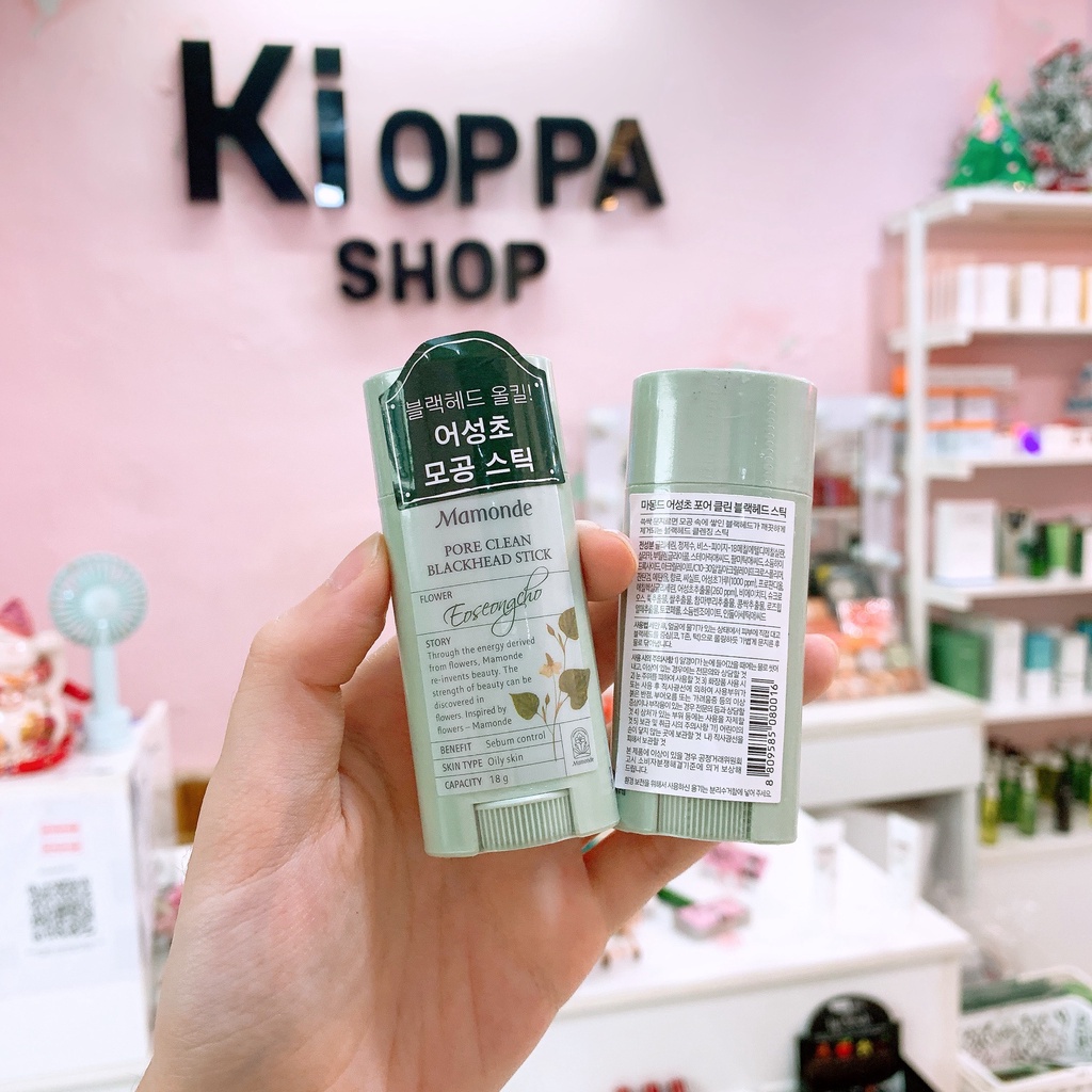Thanh lăn mụn cám đầu đen vùng mũi cằm Mamonde Pore Clean Blackhead Stick