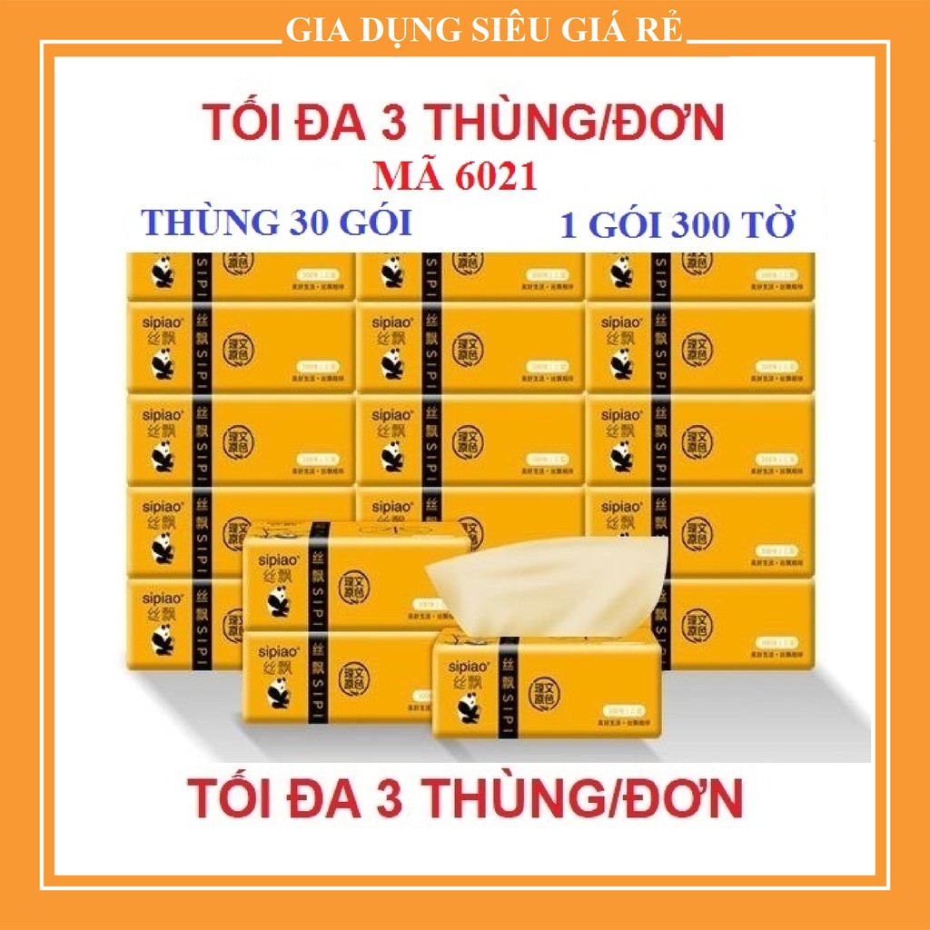 [CHỈ BÁN LOẠI XỊN] THÙNG 30 GÓI GIẤY ĂN GẤU TRÚC SIPIAO ( (SIÊU GIÁ RẺ)