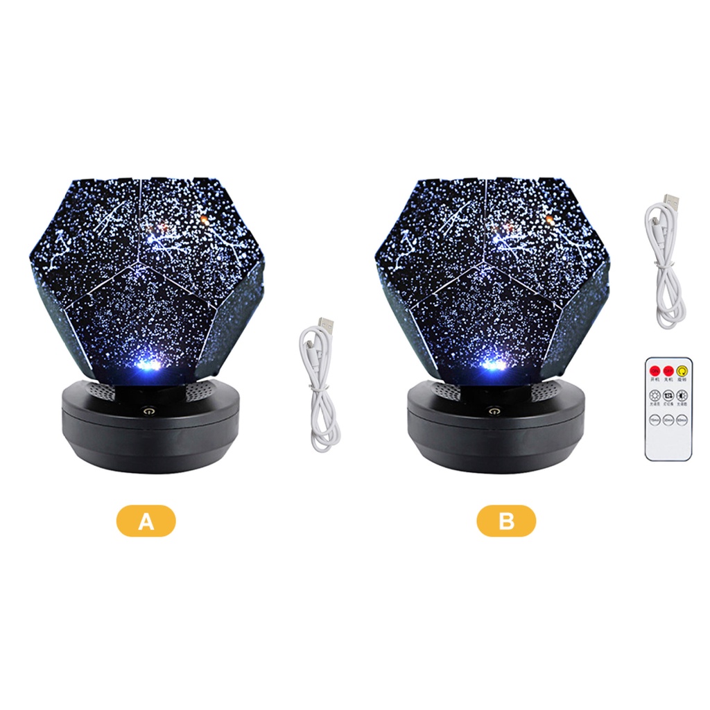 m Led Xoay Trong Phòng Ngủ Gia Đình Quà Tặng Cho Bé, Máy Chiếu Ánh Sáng Ban Đêm Hình Ngôi Sao Lãng Mạn USB-198-123LifeVN