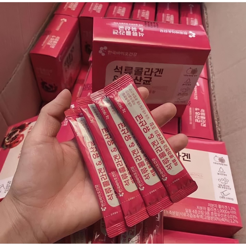 BỘT UỐNG BỔ SUNG COLLAGEN LỰU ĐỎ HÀN QUỐC