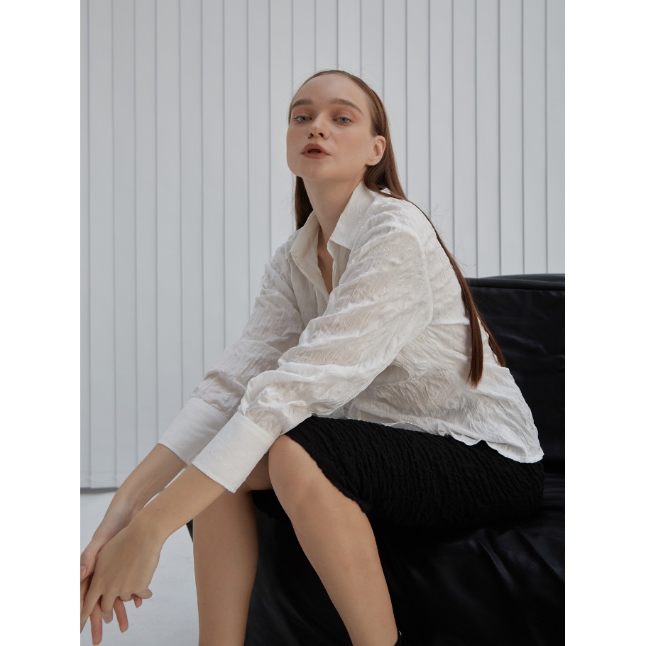 COCO SIN - Áo Sơ Mi Trắng Thắt Eo | BigBuy360 - bigbuy360.vn