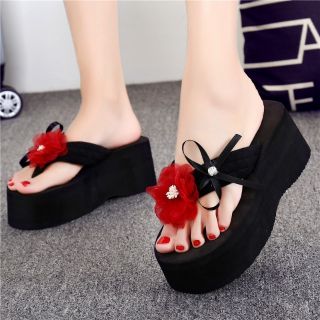 (Hàng order 5 ngày) dép kẹp nữ nữ đính hoa 2018